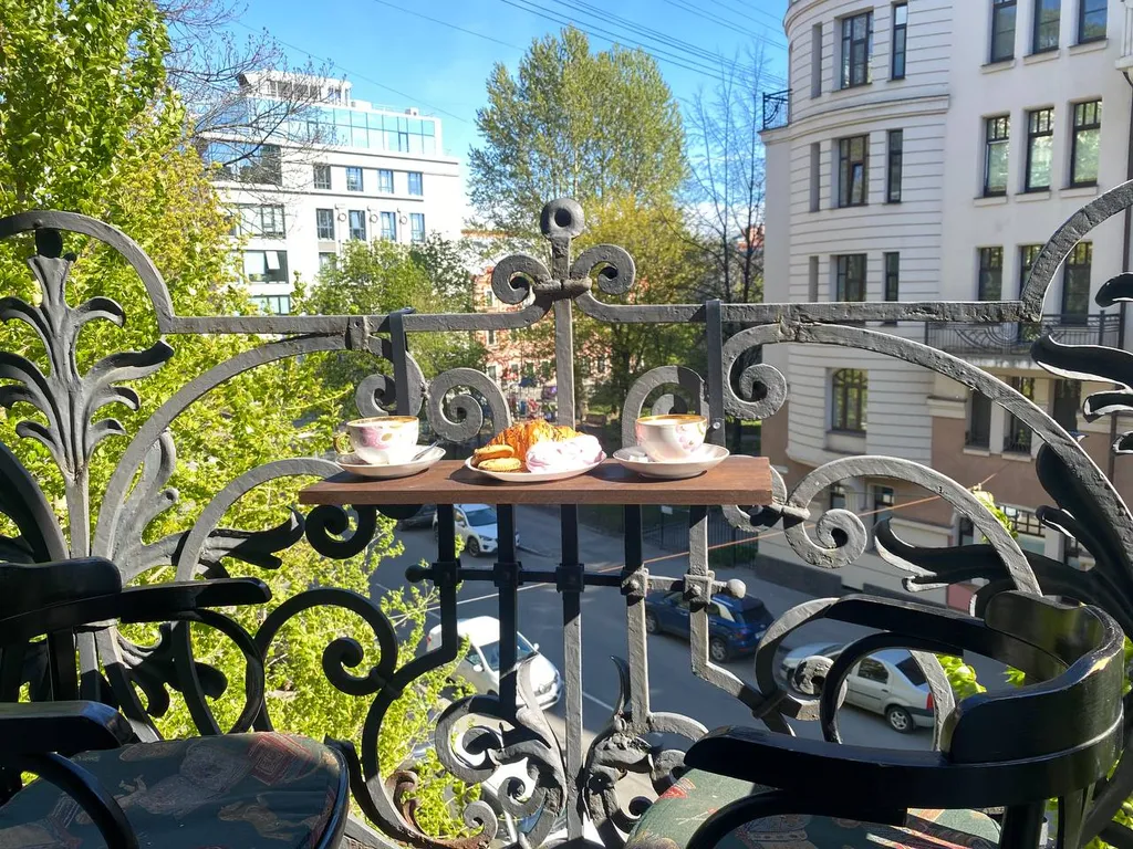 Квартира Колоритная квартира с камином и балконом в особняке Колобовых.Парковка — Санкт-Петербург