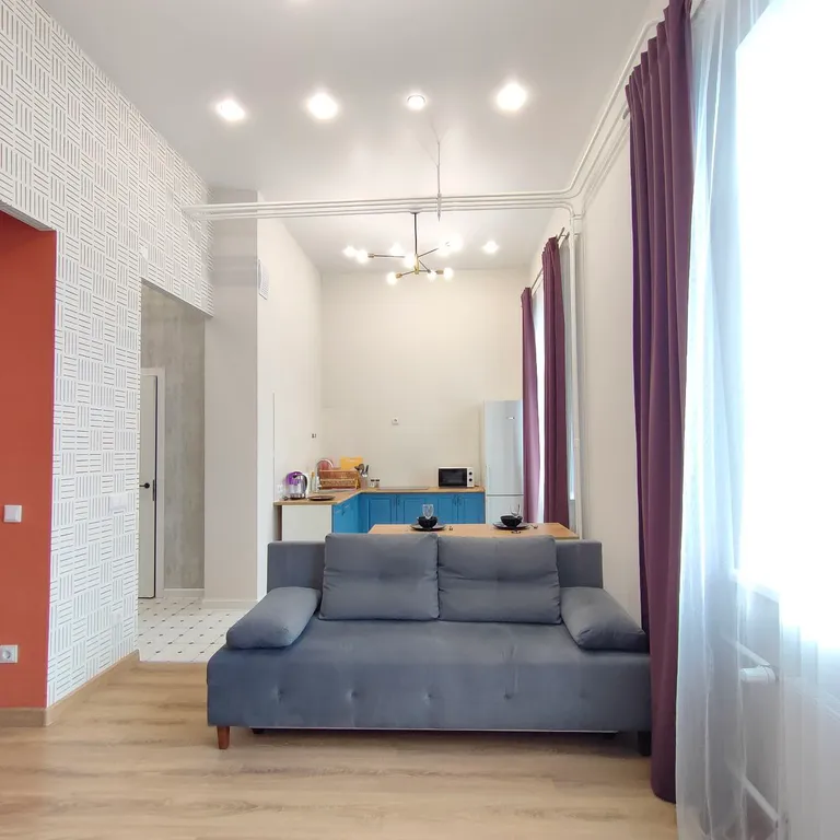 Стильная чистая квартира рядом с Куполом, Ледовым дворцом