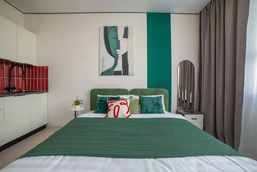 Студия около метро Чкаловская для двоих гостей