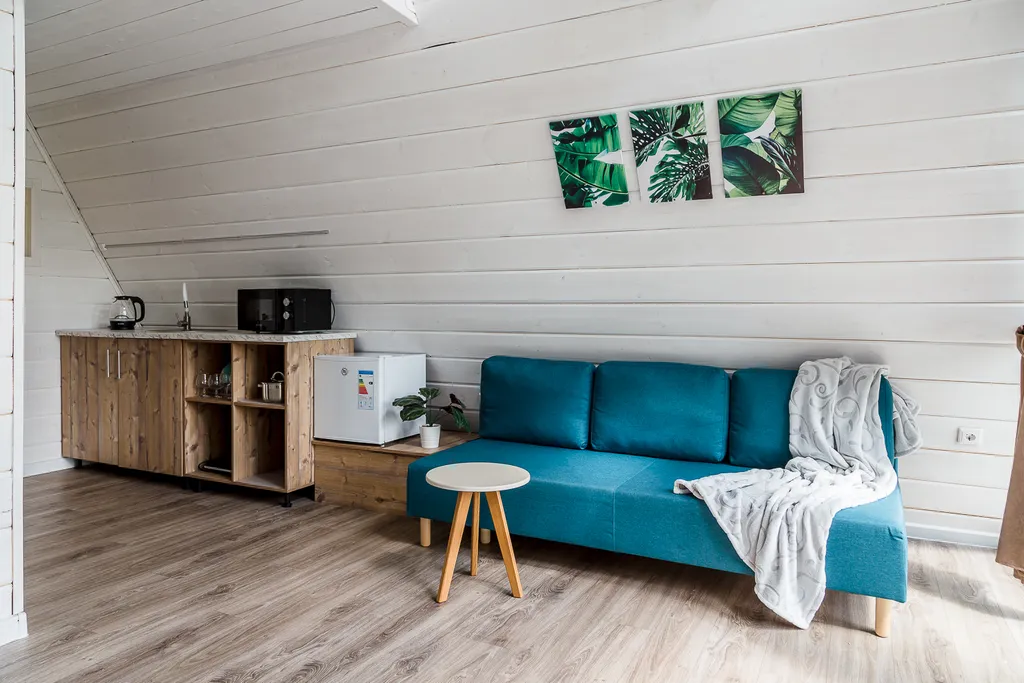 Уютный А-фрейм в современном стиле