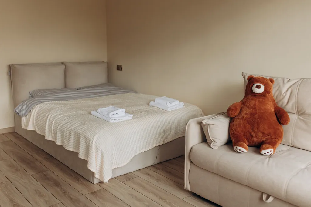 Студия комфорт-класса с камином