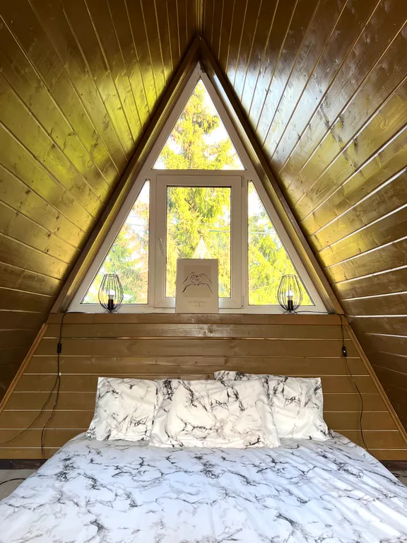 Уютный романтический домик А-фрейм