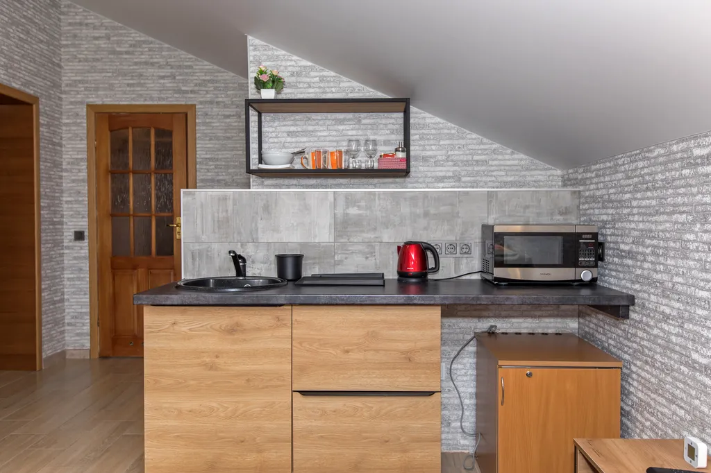 Квартира Квартира Уютная студия в 15 минутах ходьбы от западного пляжа — Зеленоградск