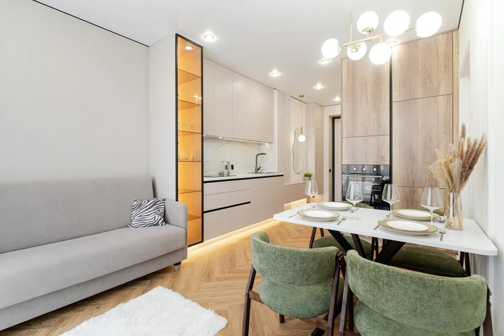 Дизайнерская 1-к квартира с проектором G-Drive Арена — аренда посуточно в Омск