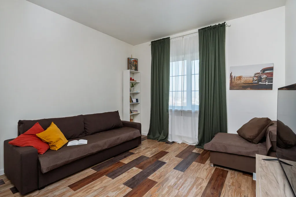 Двухкомнатная квартира с видом на город