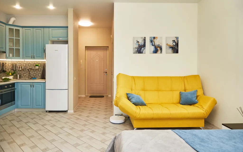 Уютная квартира-студия с потрясающим видом на море и город  в центре