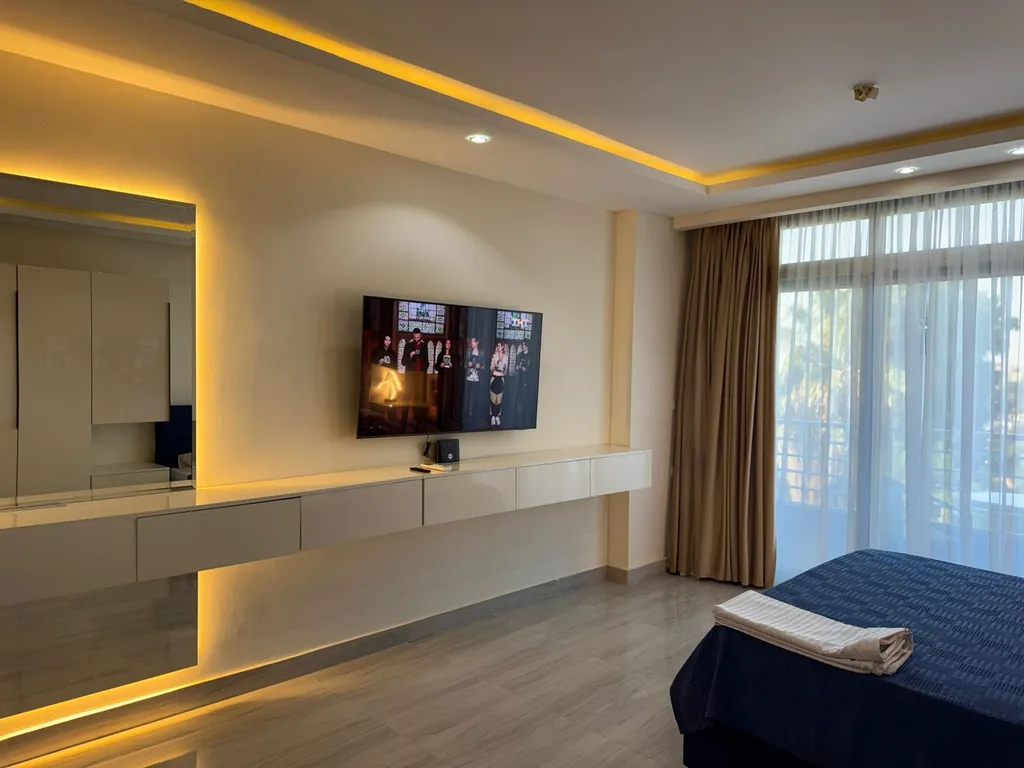 Уютная студия c аквапарком, морем, бассейном и всеми удобствами