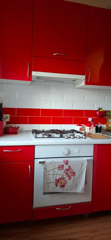 Уютная комната в квартире с видом на гору