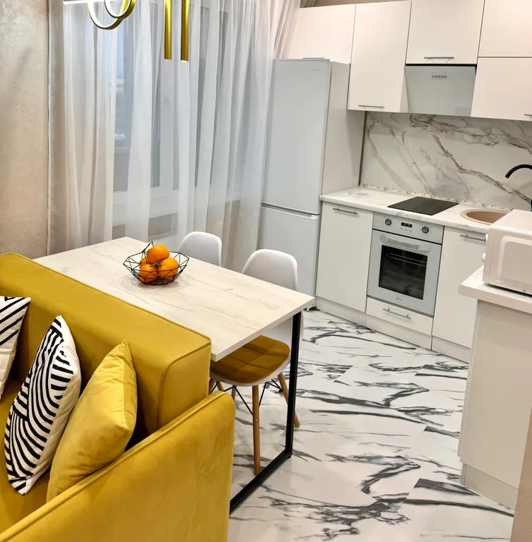 Светлая и уютная новая студия