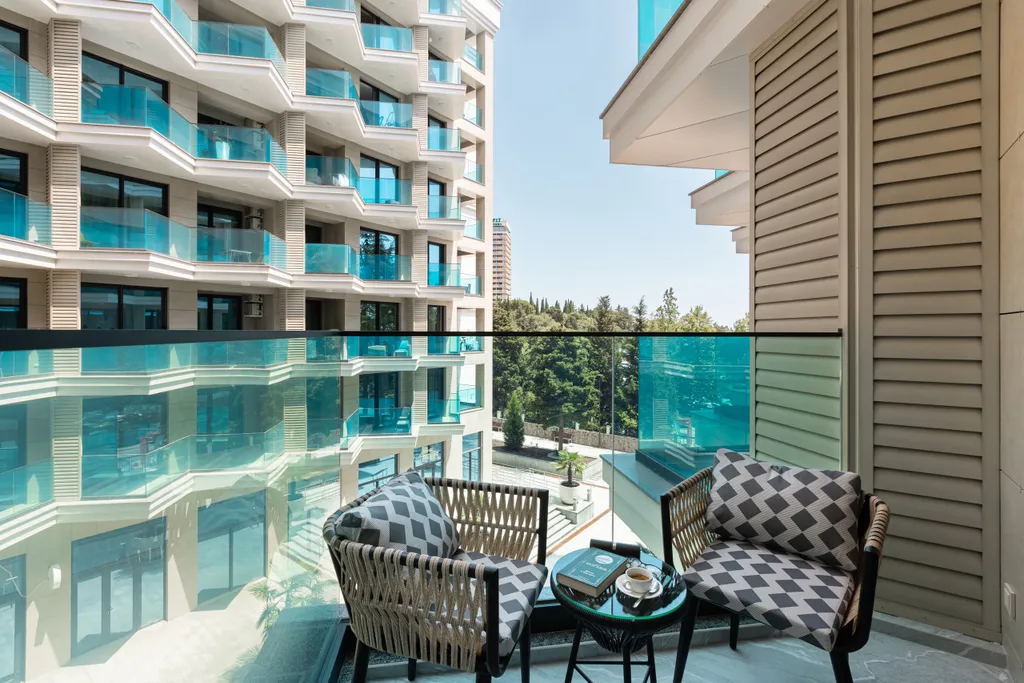 Уютная студия "Морской бриз" с видом на море