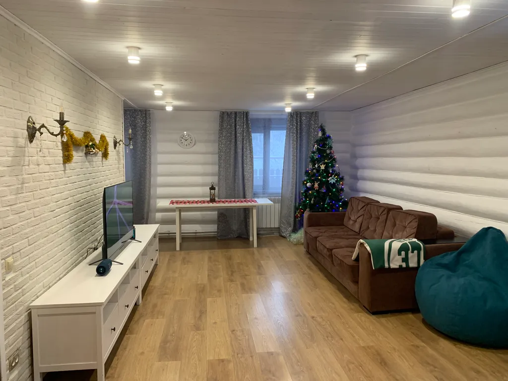 Большой стильный дом с панорамой на сосновый бор в 15км от НН с баней