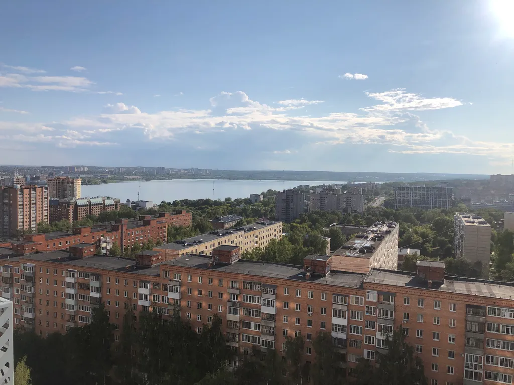 Уютная квартира с видом на весь город и пруд Ижевска