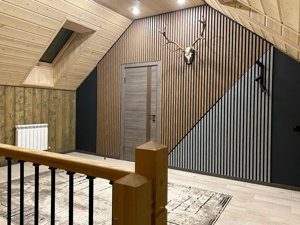 Современный новый дом с баней и банным чаном и бассейном