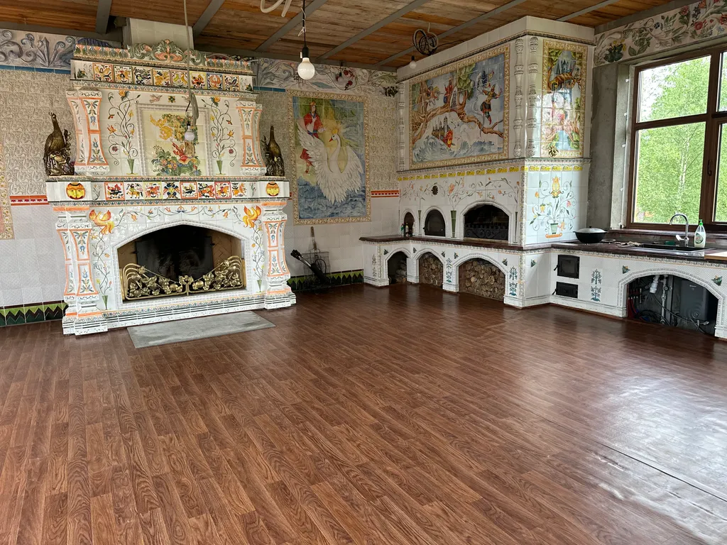 Дом-баня в деревенском стиле