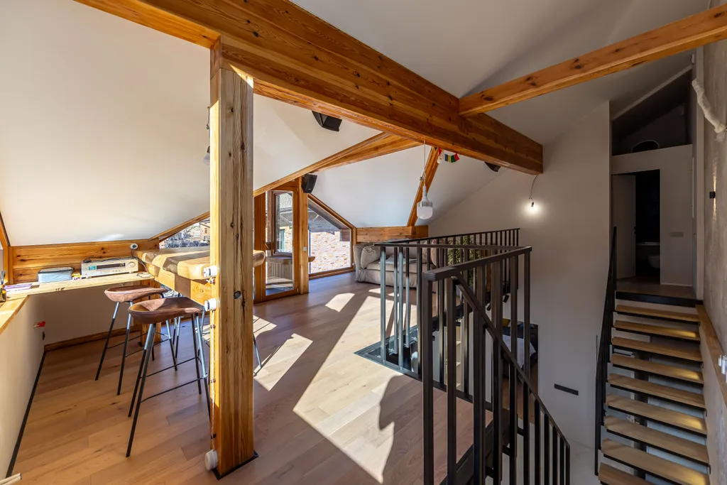 Уютная двухуровневая квартира в Красной поляне с видом на Ачишхо