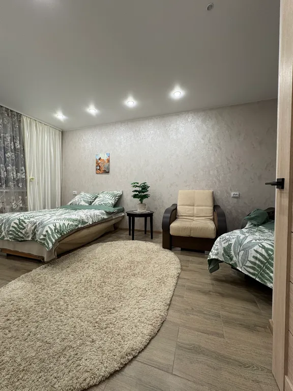 Уютная квартира с прекрасным видом на город и Каму