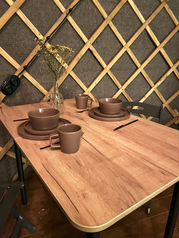 Коттедж Дом в виде юрты с травяной баней — Каблуково