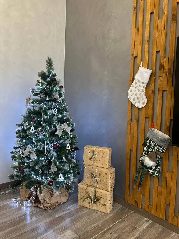 Уютный сканди коттедж с сауной