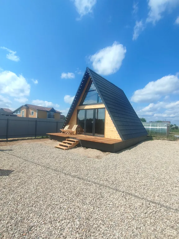 Уютный А-фрейм №1 у озера