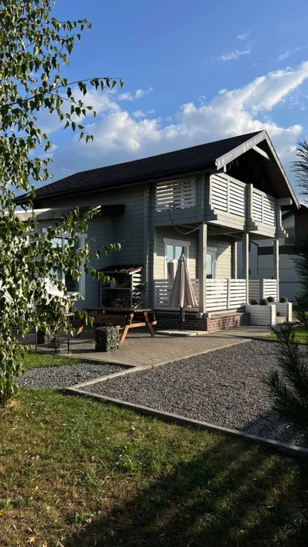 Уютный светлый деревянный домик с сауной и купелью