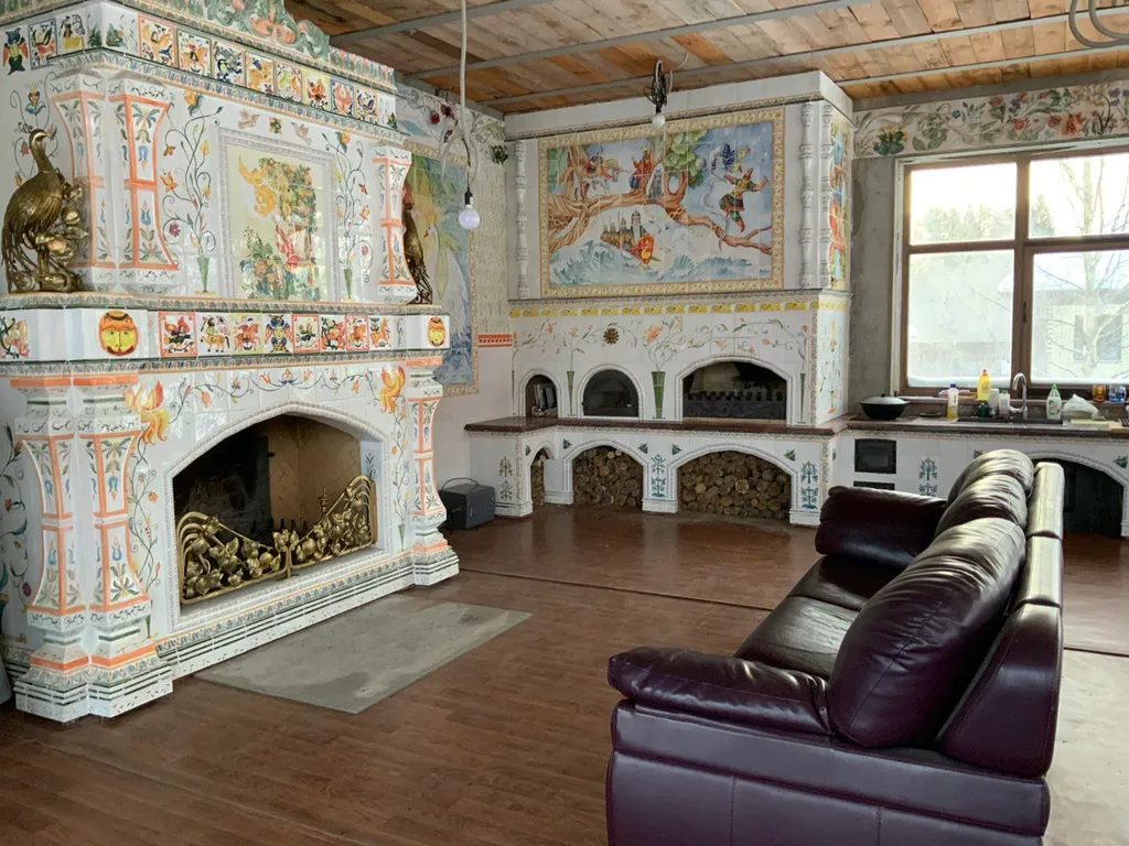 Дом-баня в деревенском стиле