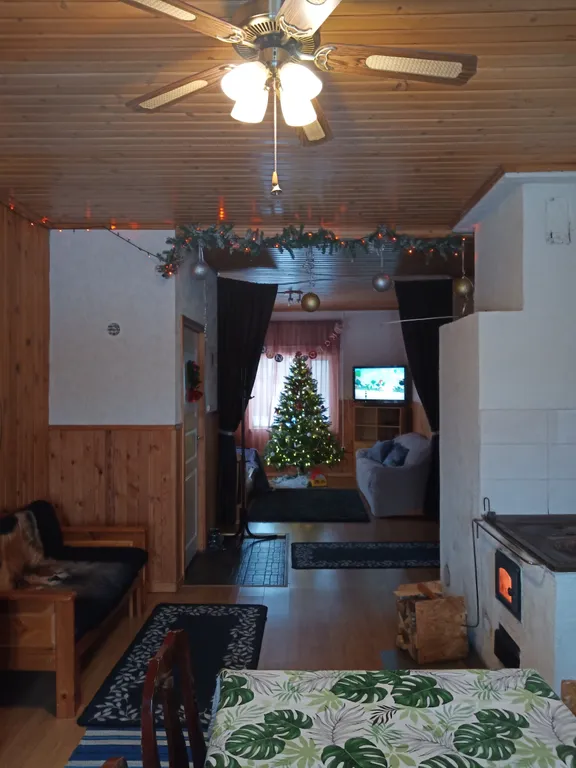 Дом c финской дровяной сауной и отдельной баней в Карелии