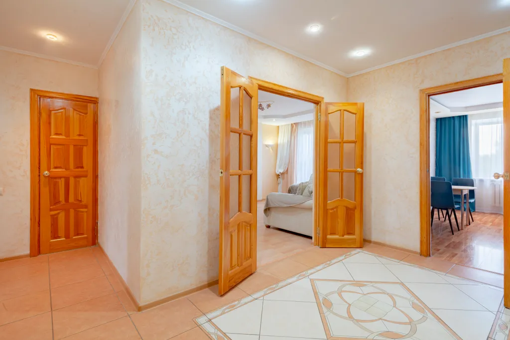 Просторная квартира недалеко от МНТК, с тренажерами, гостиничный сервис