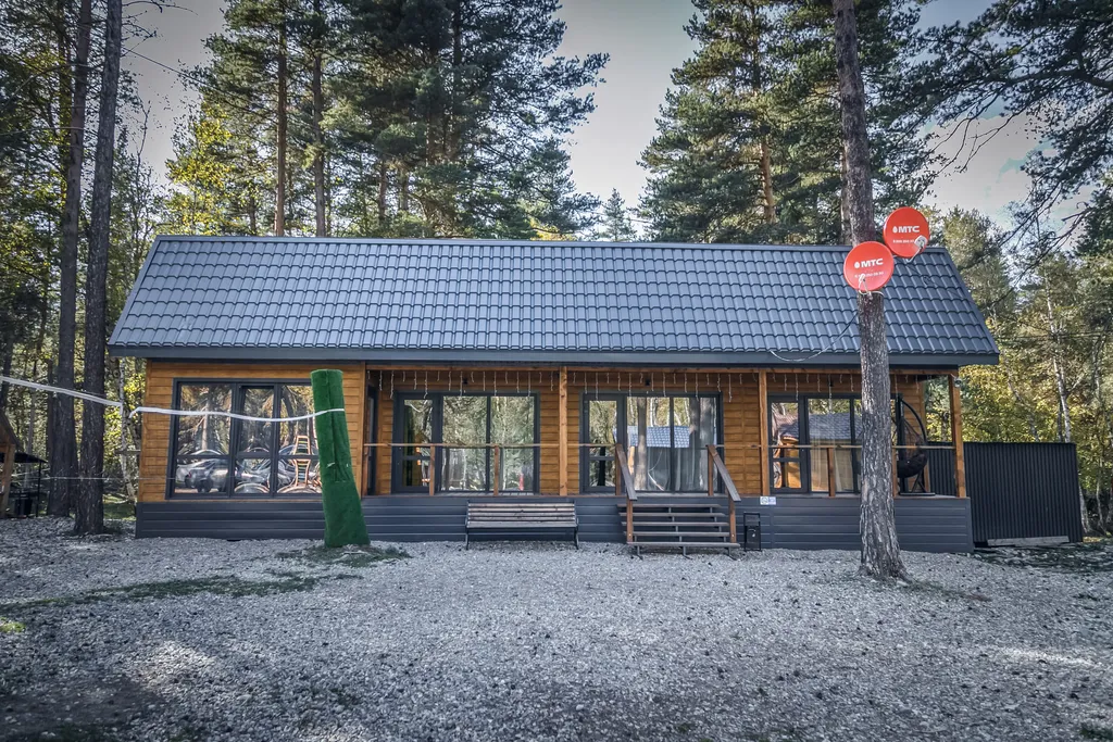 Коттедж для всей компании с видом на горы