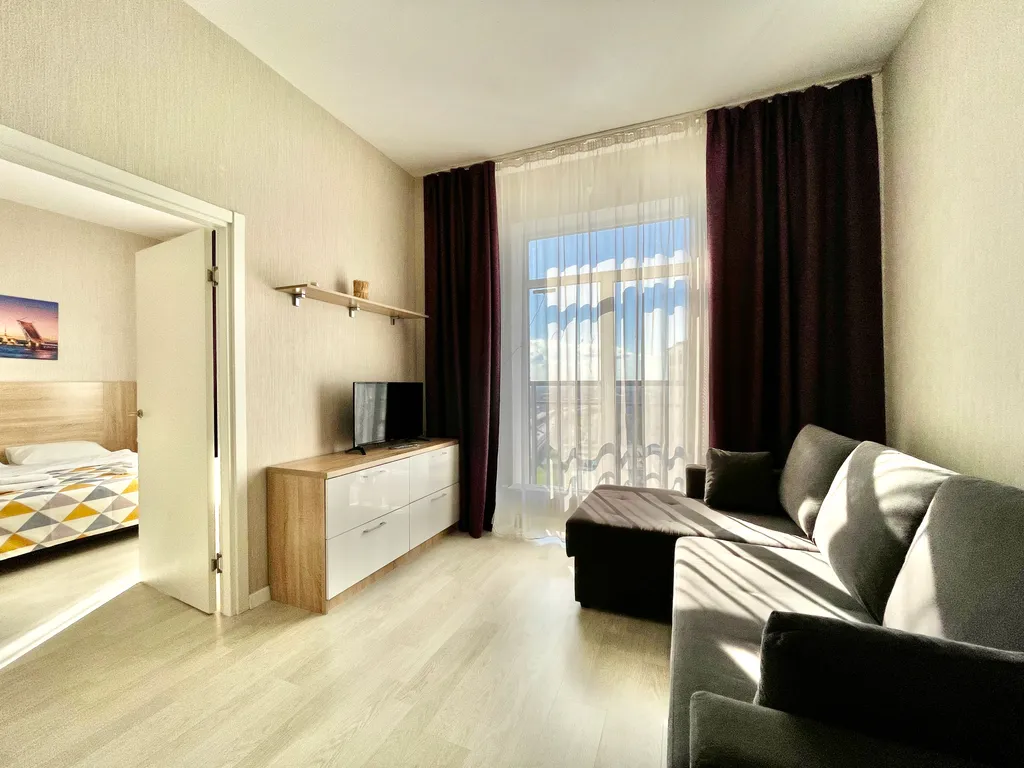 Квартира Апартаменты с кухней-гостинной, отдельной спальней у аэропорта Пулково — Санкт-Петербург