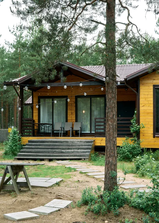 Коттедж Дом Техас в соснах с баней в 20 минутах от центра Петербурга — Песочный