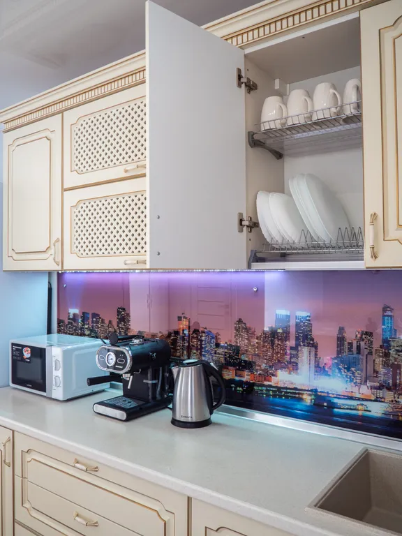 Уютная студия с видом на море и город