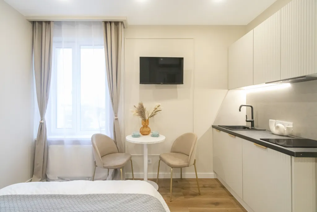 Квартира Квартира Дизaйнeрcкая студия рядом c ФГБУ НМИЦ CСХ имени А. H. Бакулевa — Новоивановское