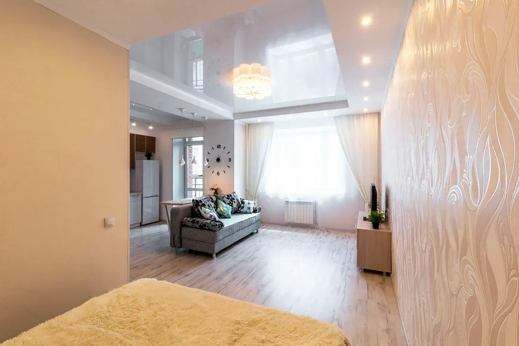 Студия в центре города, зеленый остров