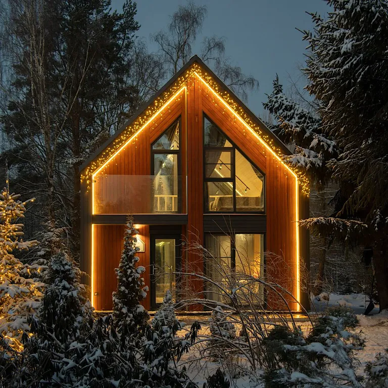 Коттедж Двухэтажный барнхаус на озере с видом на лес — Мичуринское