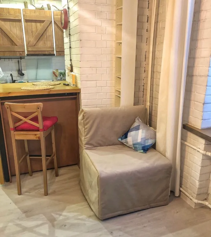 Студия в скандинавском стиле