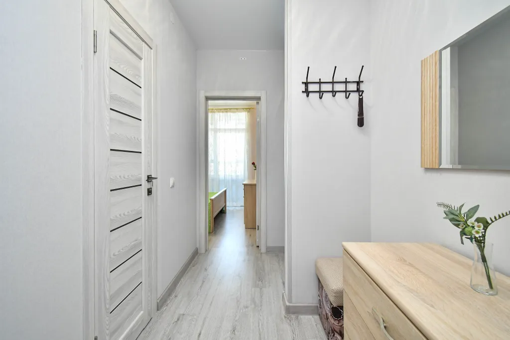 Квартира Квартира Уютная евродвушка в новом доме напротив ТЦ Планета — Красноярск