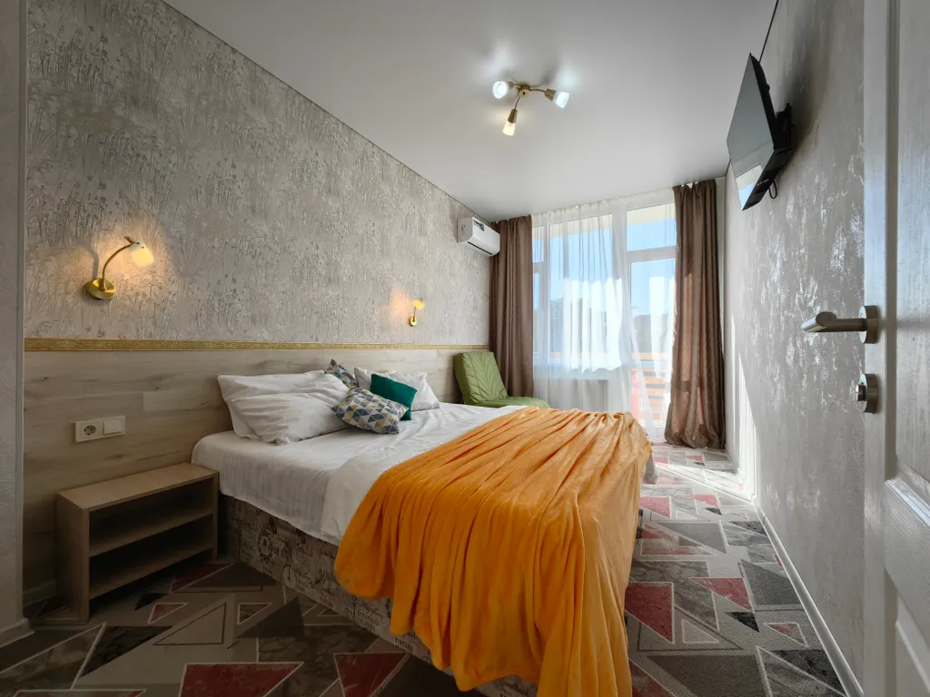 Квартира Квартира Две спальни с балконами, отоплением, кухней, стиралкой, парковкой — Судак