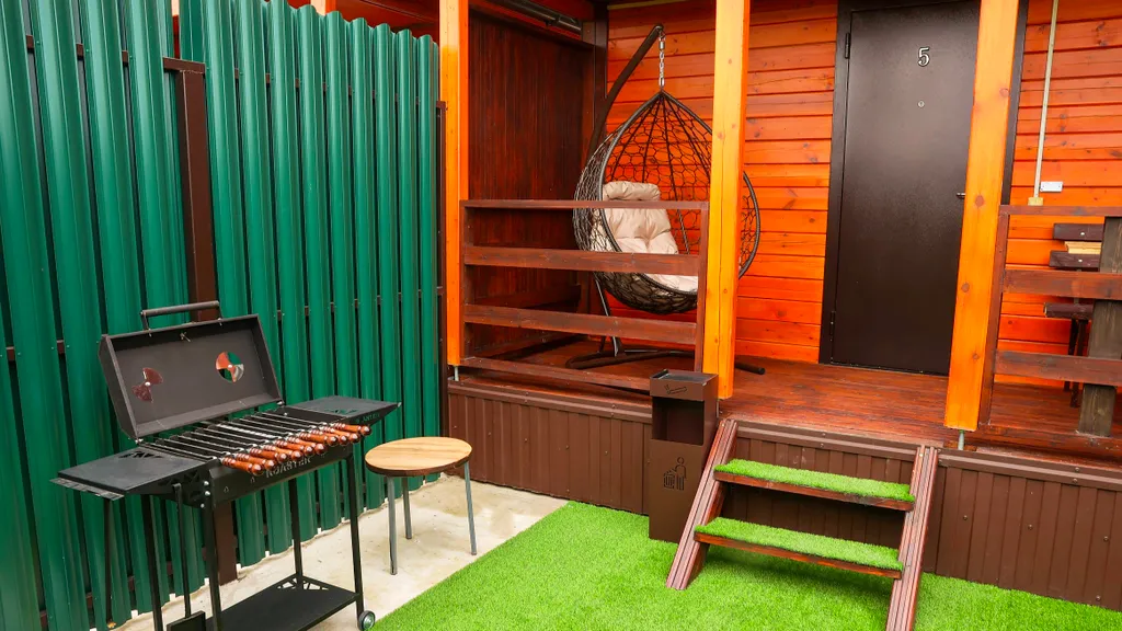 Эко коттедж с видом на море на 6 человек с отдельным двором