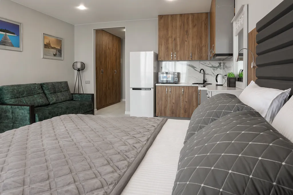 Квартира Уютные апартаменты с видом на море, с бассейном — Анапа