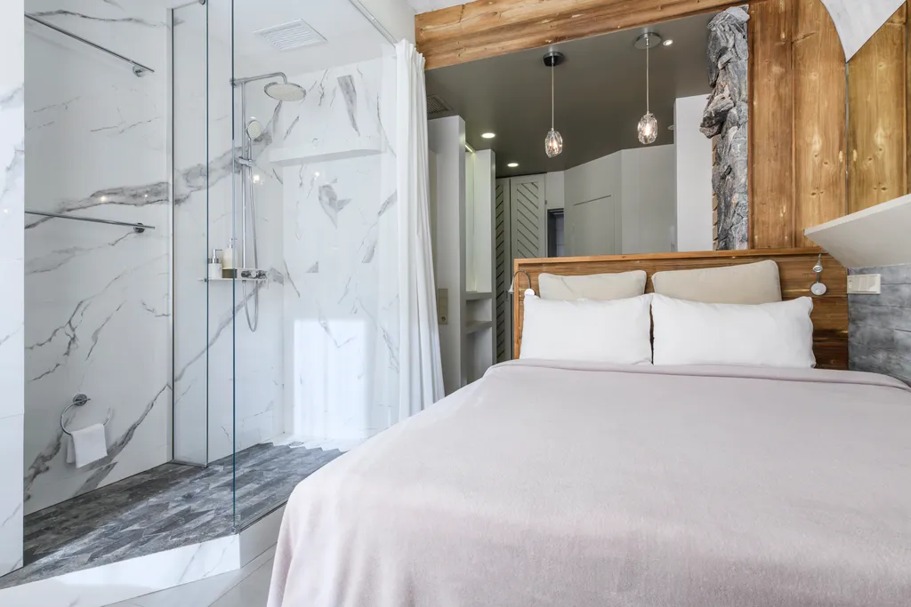 ЛАЙТ БЛЮ ДИЗАЙН-СТУДИЯ | 30 м² | Уют в стиле ростик с горным пейзажем!