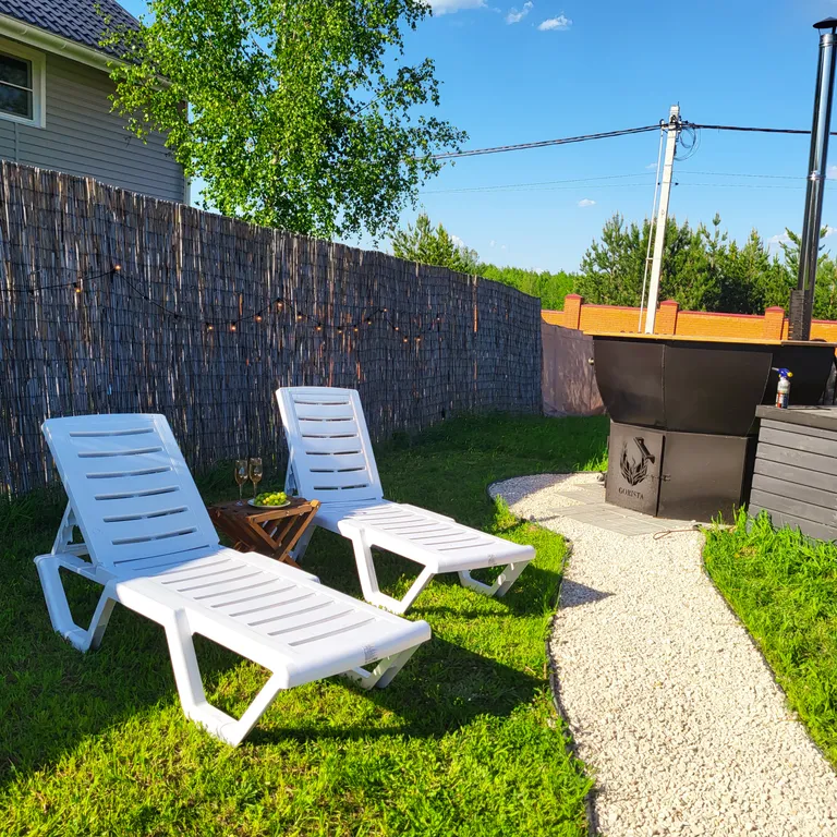 Уютный домик в стиле а-фрейм