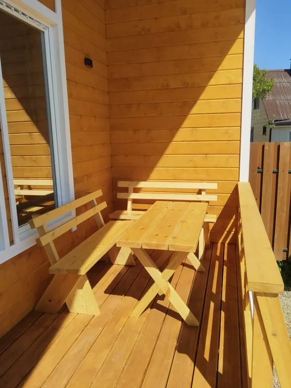Дом 80m2 — чан, кухня, собственный берег реки