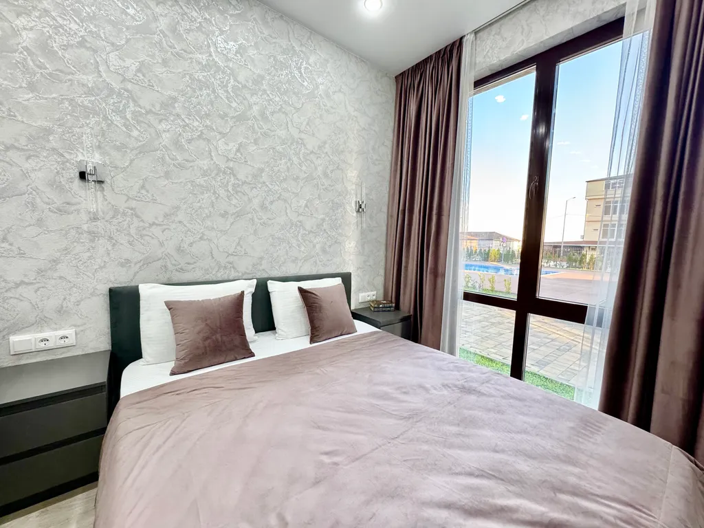 Квартира Квартира Стандарт с видом на море и бассейн — Лазаревское