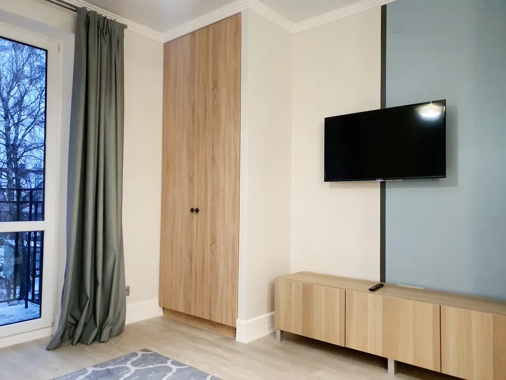 Стильная квартира с хорошим ремонтом в 5-ти минутах от пляжа