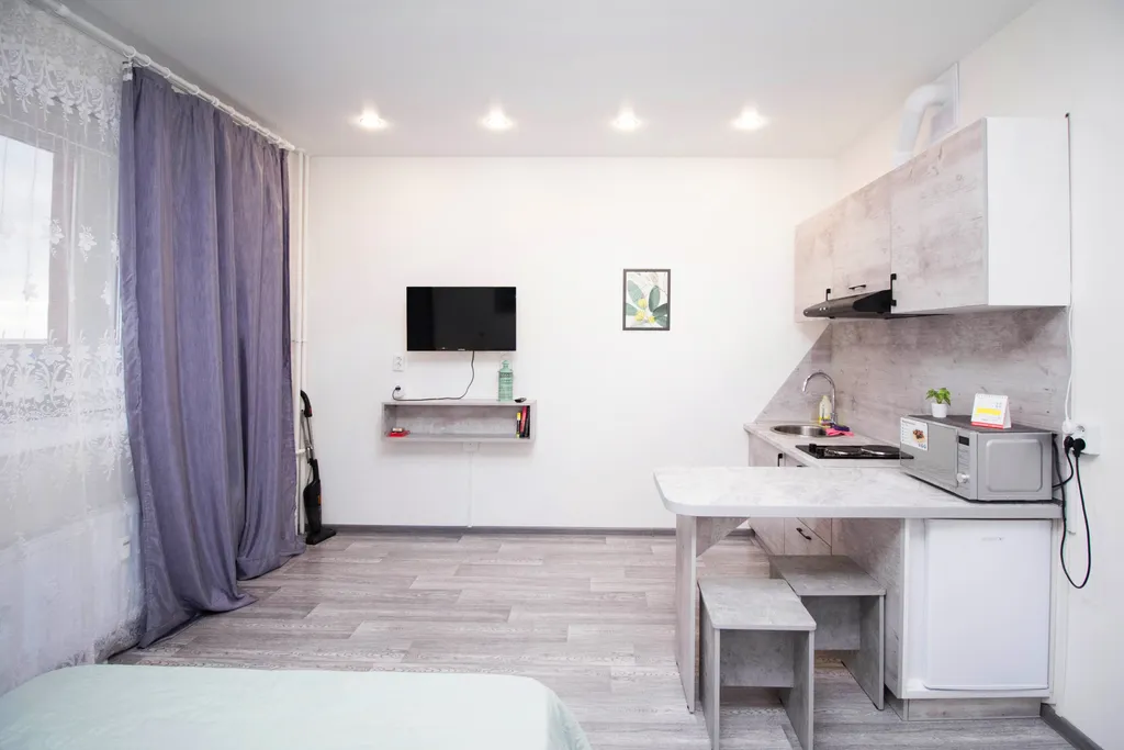 Уютная студия с видом на набережную