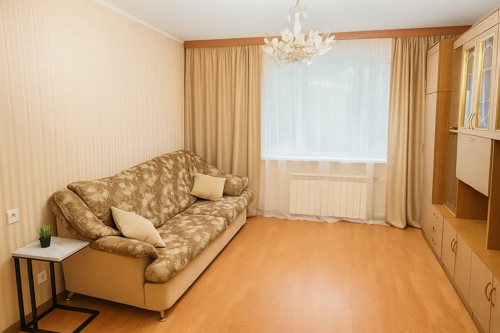 Светлая и уютная квартира для комфортного проживания с кондиционером