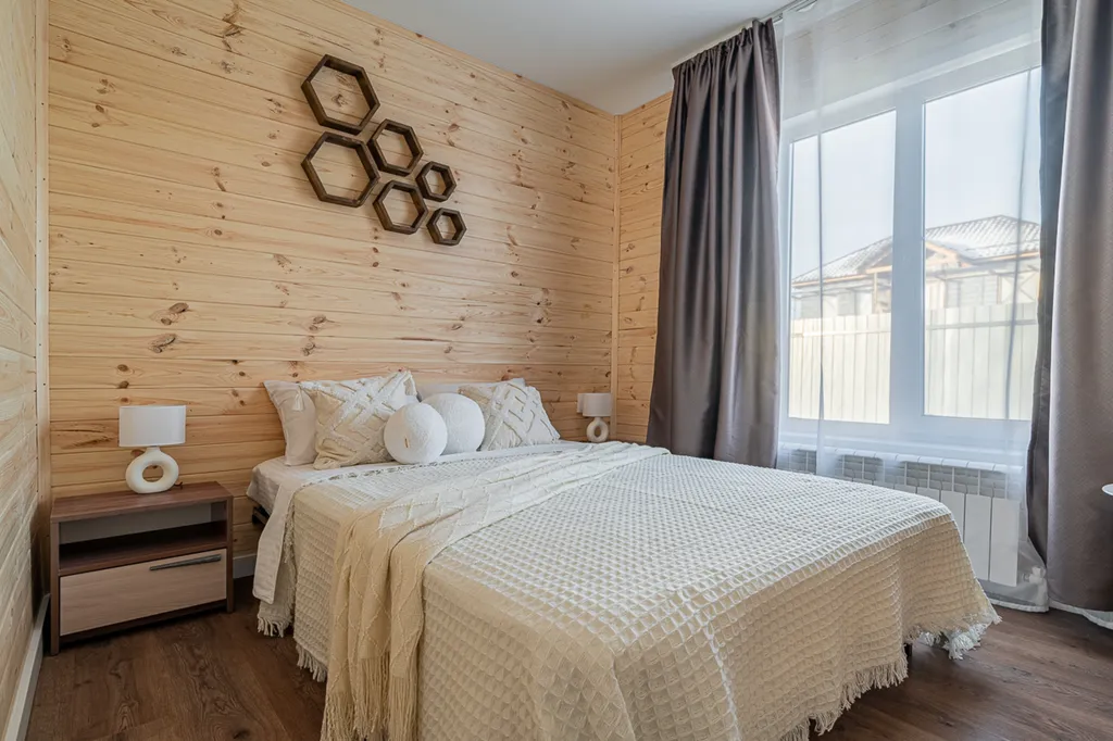 Просторный гостевой хороший дом с горячим банным чаном и баней