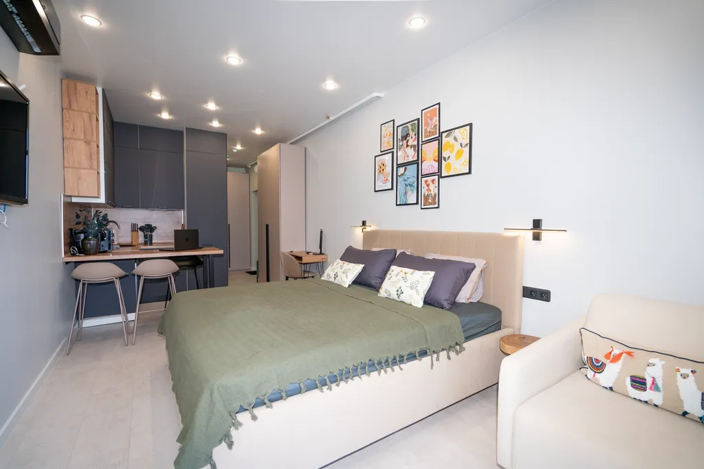 Дизайнерская студия ls-in the moment с видом на море с 11 этажа