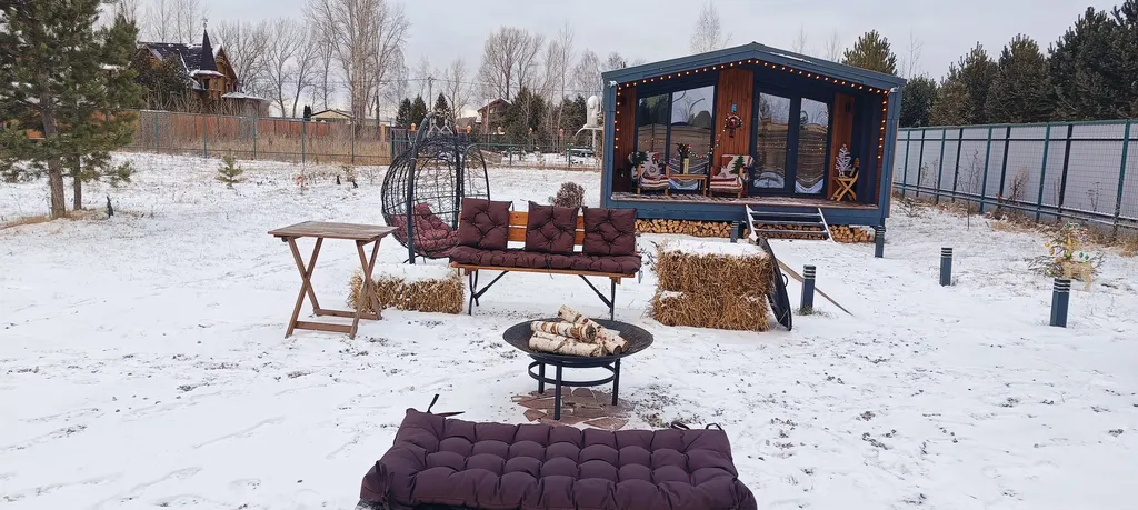 БарнОтдых с купелью, рядом лес и река