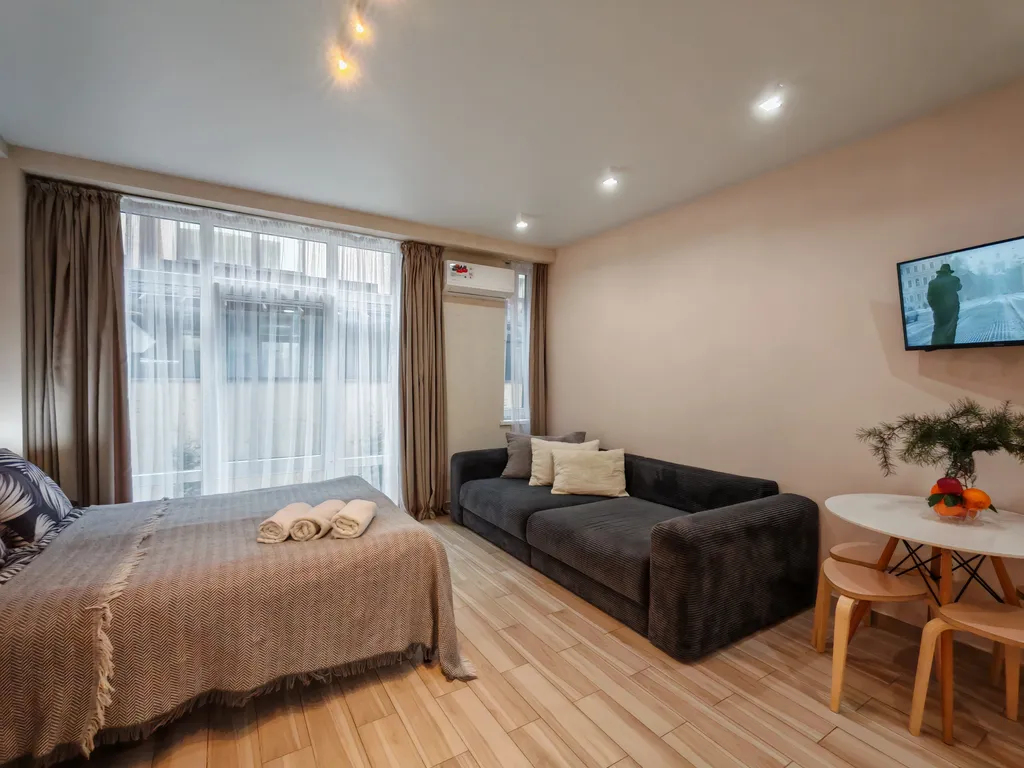 Уютная квартира-студия в центре горнолыжного курорта Красная поляна